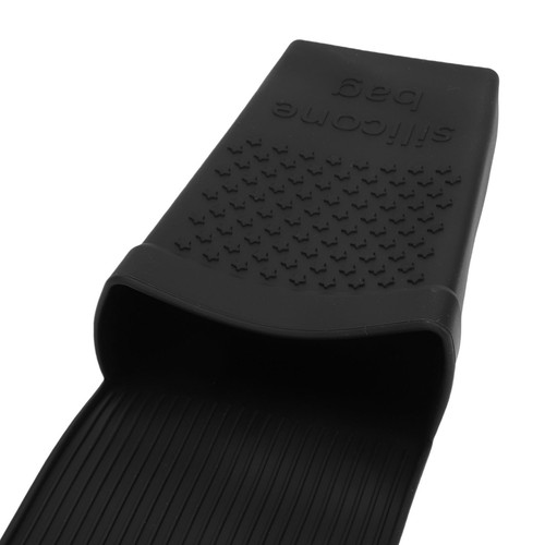 Black silicone heat mat - black, for
